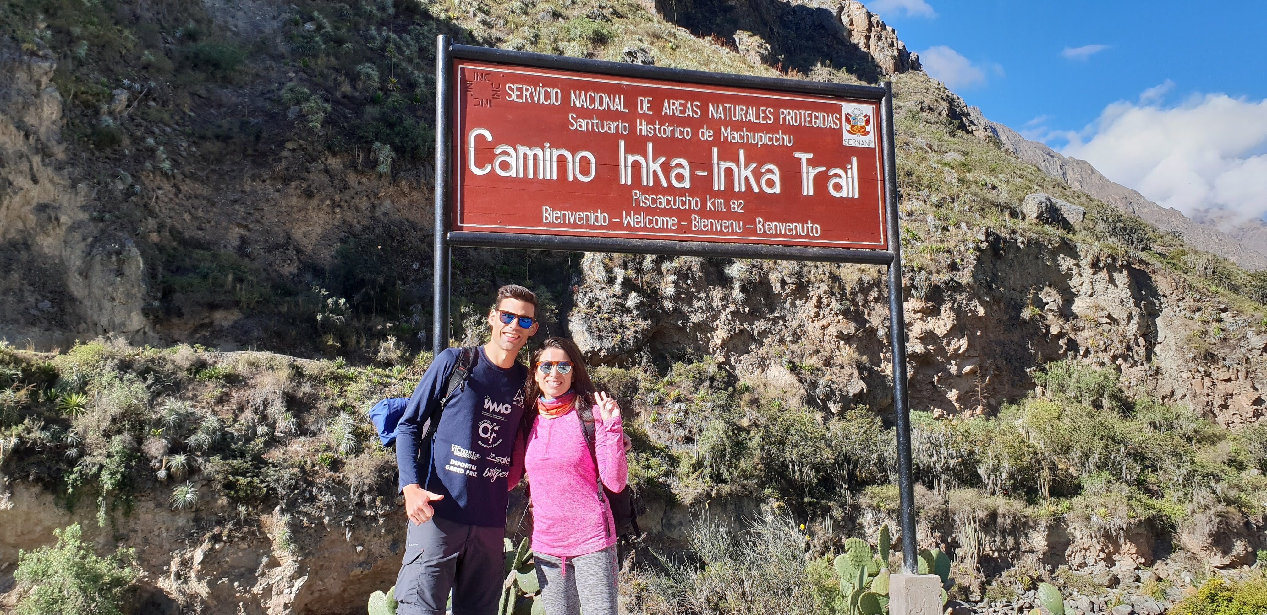 Entrando al Camino Inca