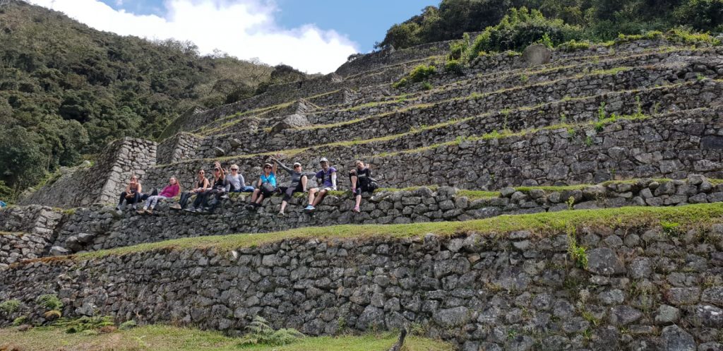 Disfrutando de las ruinas incas que encontrábamos por el camino