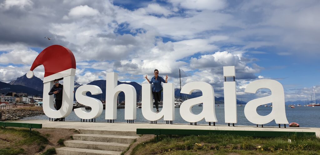 Foto en Ushuaia, donde nos alojamos en nuestro viaje por Argentina